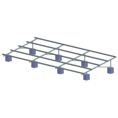 Solar Ground Mounting System With Concrete Base - A Type