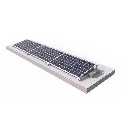 flat roof mounted solar panels