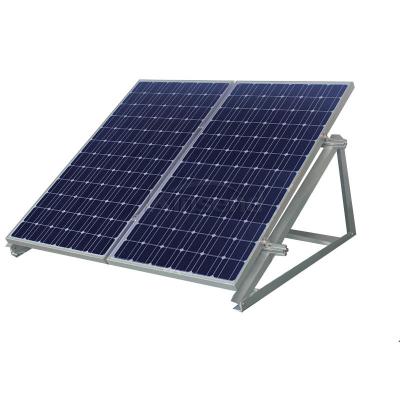 Triangle portable home solar panel mounting