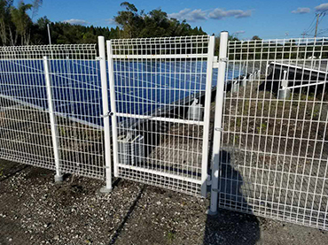 Solar Wire Mesh Fence Mount , Japan