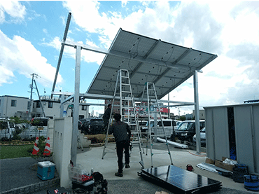 Waterproof Solar Carport System ,岡山県,  Japan