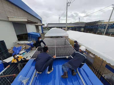 Solar Mounting Systems On Container  356KW, Thailand