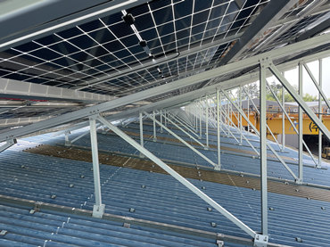 Metal Roof Mounting System  128KW, Korea