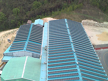 Solar Metal Roof Project 570kw, Korea