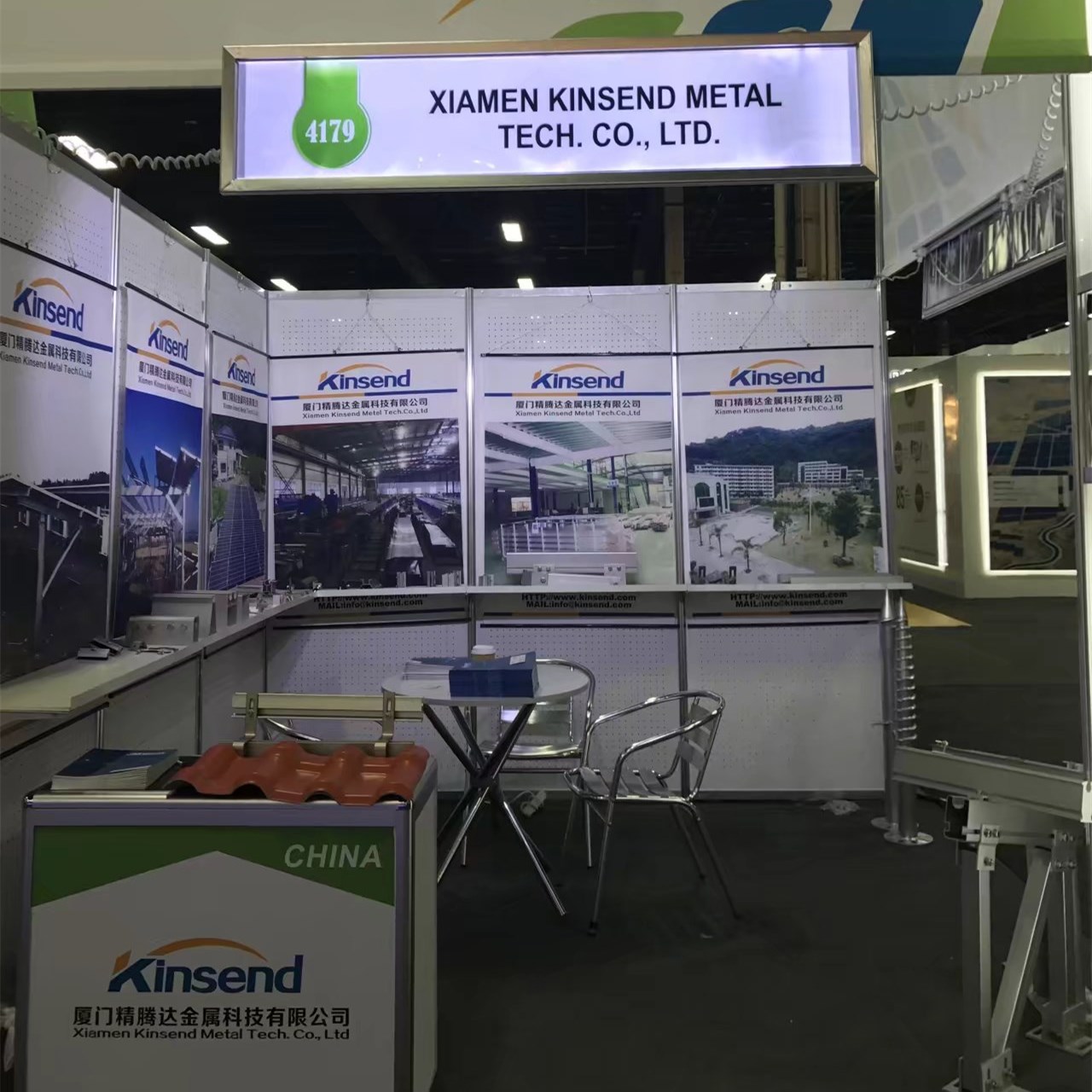 Kinsend exhibited at Solar Power International in USA 2017.