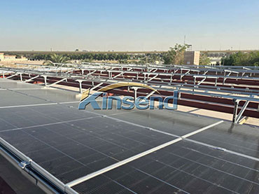 Flat rooftop mounting system 300KW,  Kuwait